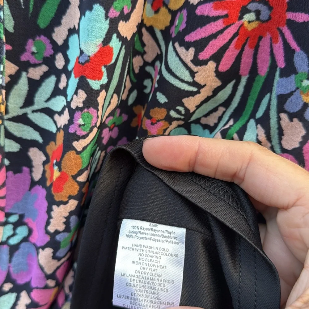 Anthropologie | BTFL-Life Floral Long Sleeve Blouse size Medium - Picture 4 of 7